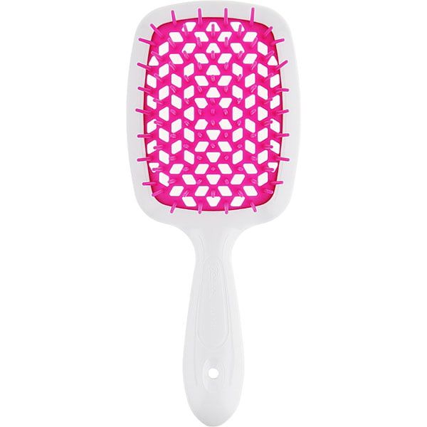 Щітка для волосся Janeke Superbrush (біла з малиновим) - Blush
